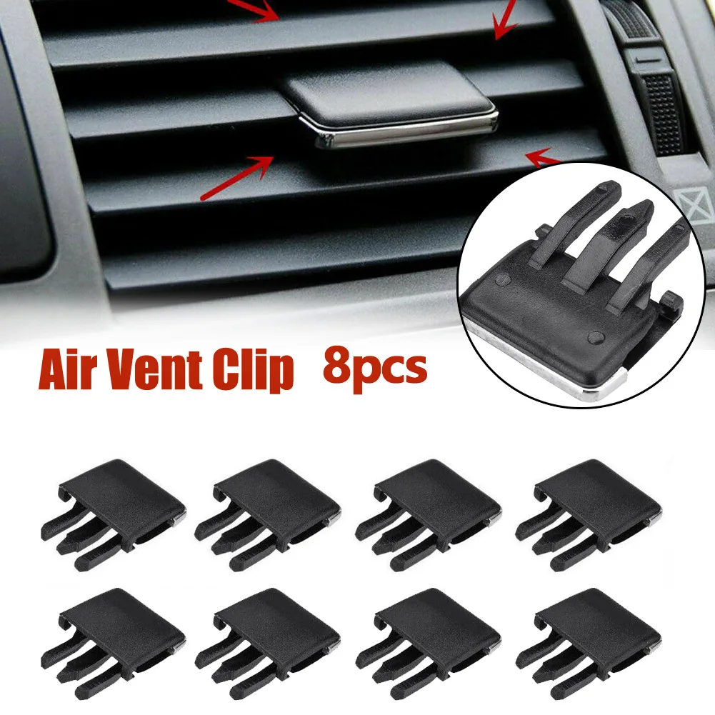 X AUTOHAUX 20-Pack Car Air Vent Clips - Square Head Replacement Tabs For AC Vents