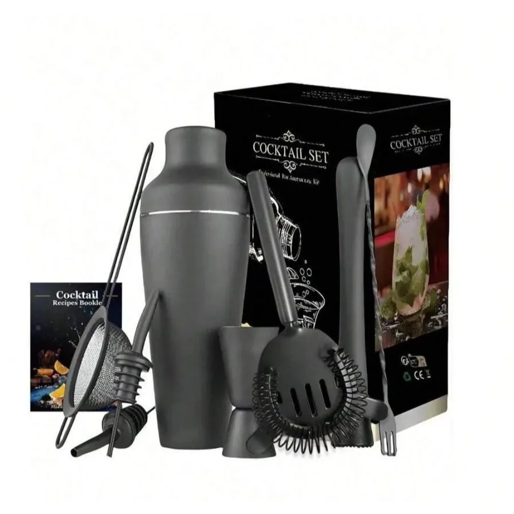 مجموعة كوكتيل احترافية لصنع المشروبات المنزلية - أ...