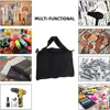 12 Inch Wide Mouth Tool Bag, Canvas Tool Bag, Heavy Duty Tool Storage Bag，Power Tool Organizer Pouch, Tool Bags for Men 6