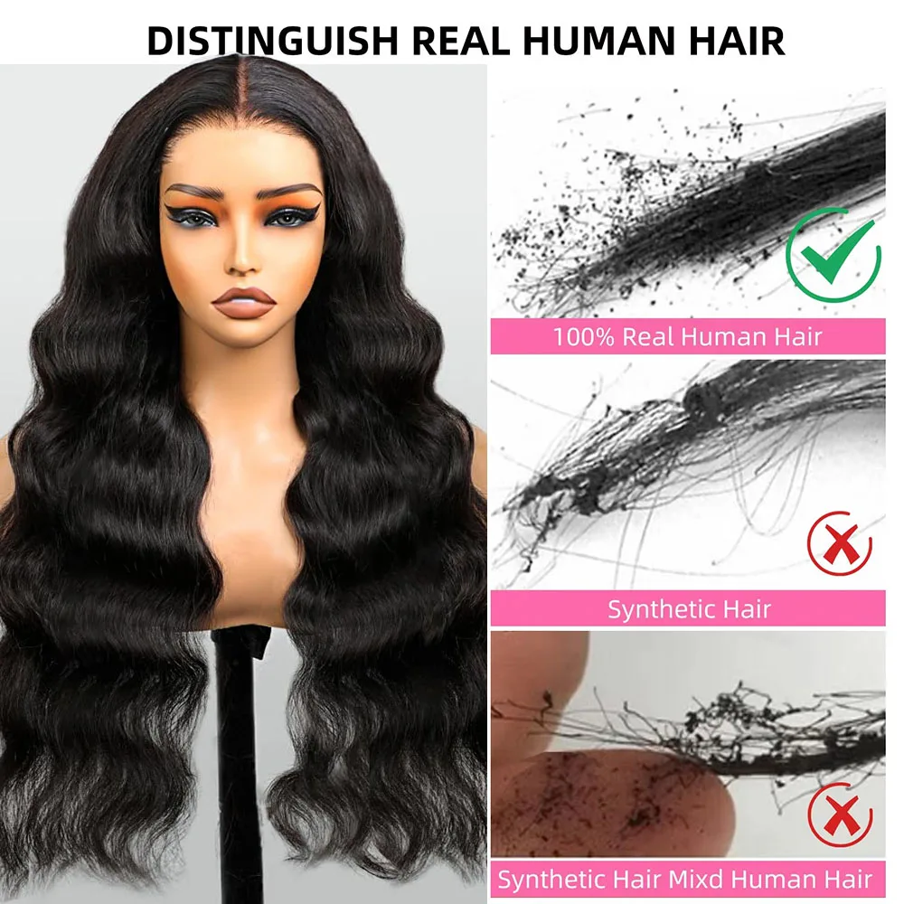 Human Hair Wigs PerisModa 15A 7x5 Glueless Lace Closure Wig Remy Ready To Wear And Go HD Transparent Pre Bleached Body Wave 100% Human Hair Wigs