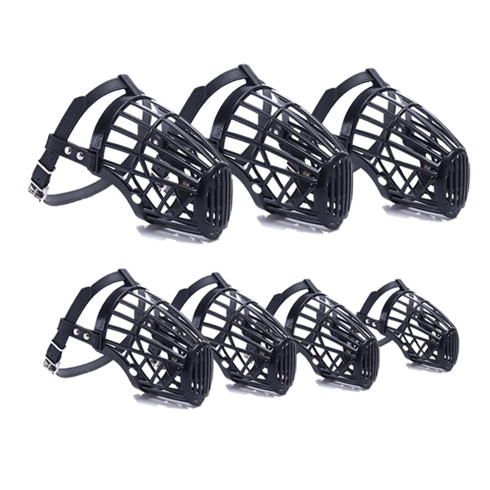 Dog Muzzle 1pcs adjustable basket mouth muzzle cover for dog training bark bite chew control
