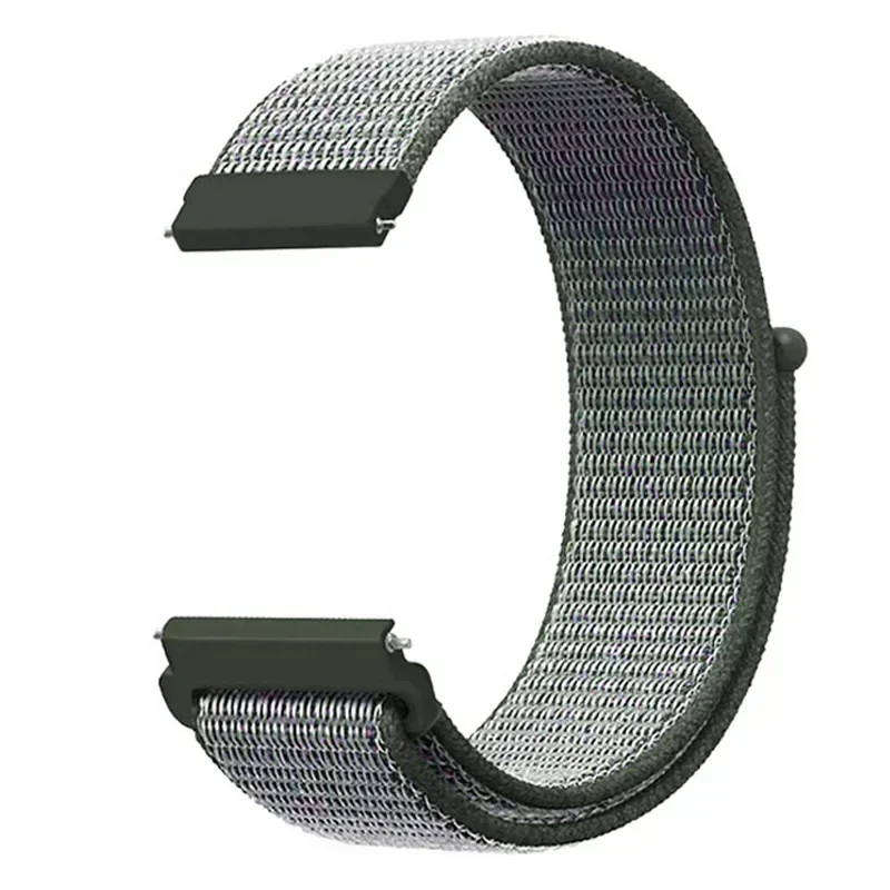 Versatile Sport Nylon Smartwatch Strap, Adjustable 20-22mm, Breathable Wristband Loop