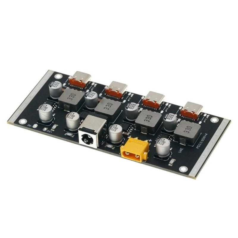 4 Way Output PD65W Fast Charging Module Type C Interfaces Support PD3.0/2.0 Fast Charging Board for Phone Laptop 896C