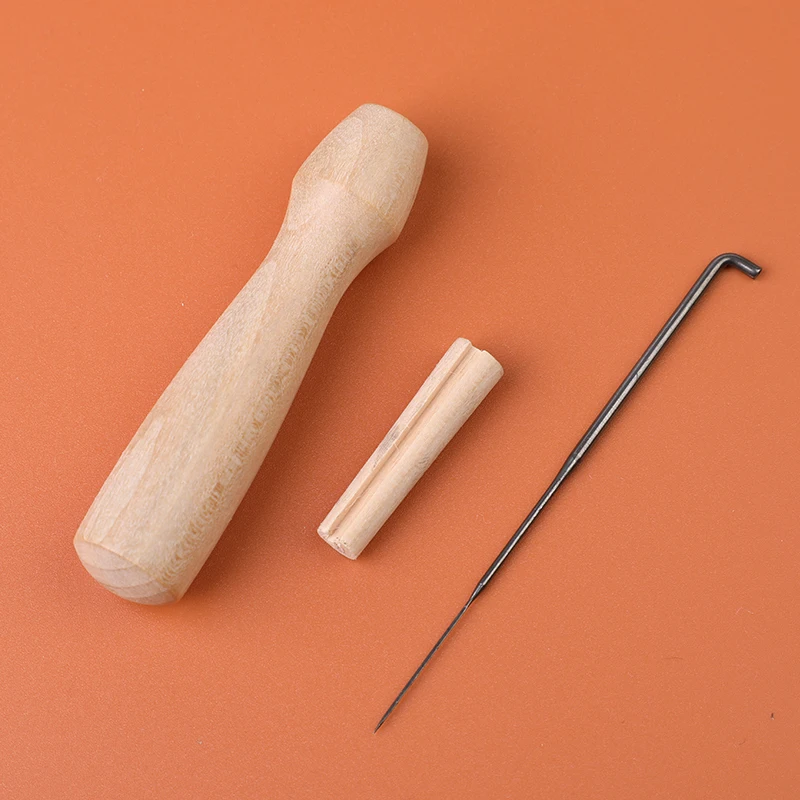 Fenrry DIY Craft Wool Felting Needles Set Felting Starter Kit Pocked Needles Set with Wooden Handle Wool Felt Tool Needle Bottle wool felting kit needle felt kit wool felting needles