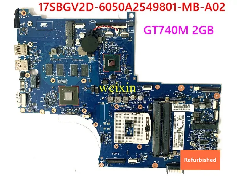 

Восстановленная материнская плата для ноутбука Envy 17 17-J HM87 PGA947 GT740M 2 Гб 720266-501 100% протестирована