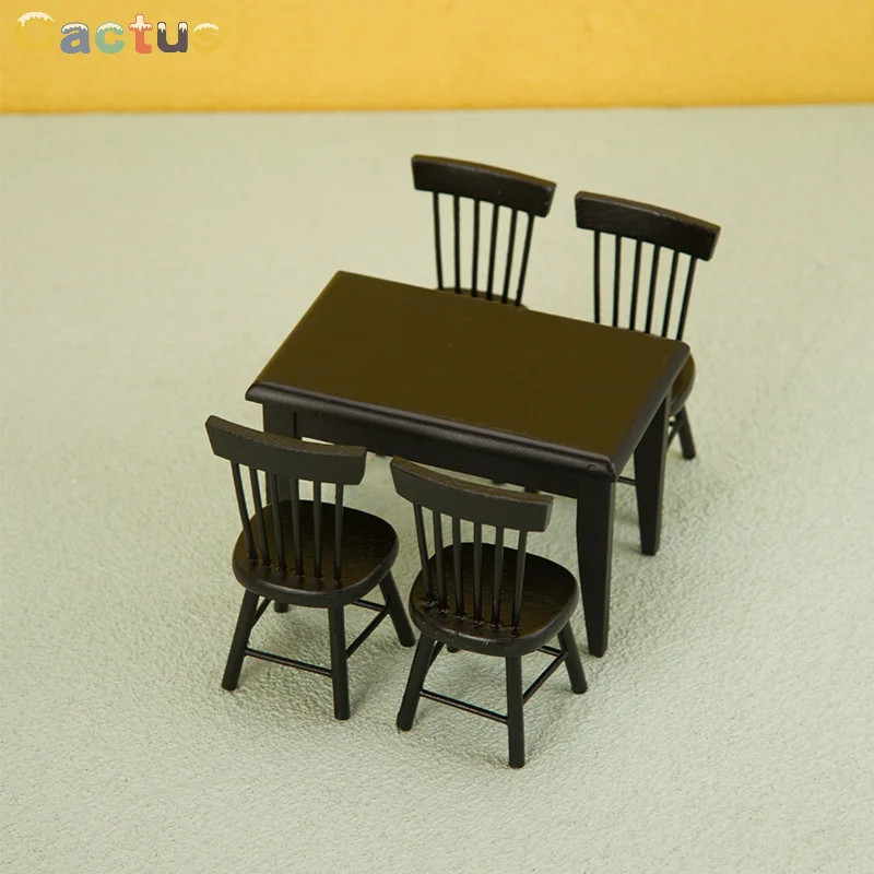 

1/12 DollHouse Mini Furniture Decoration Mini Handmade Table And Chair Model Shooting Scene Props