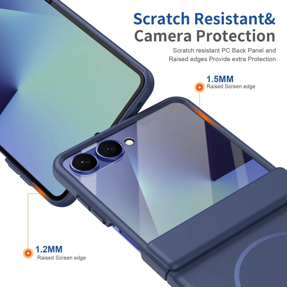 MagSafe Magnetic Phone Case with Screen Protector and Hinge Protection Cover