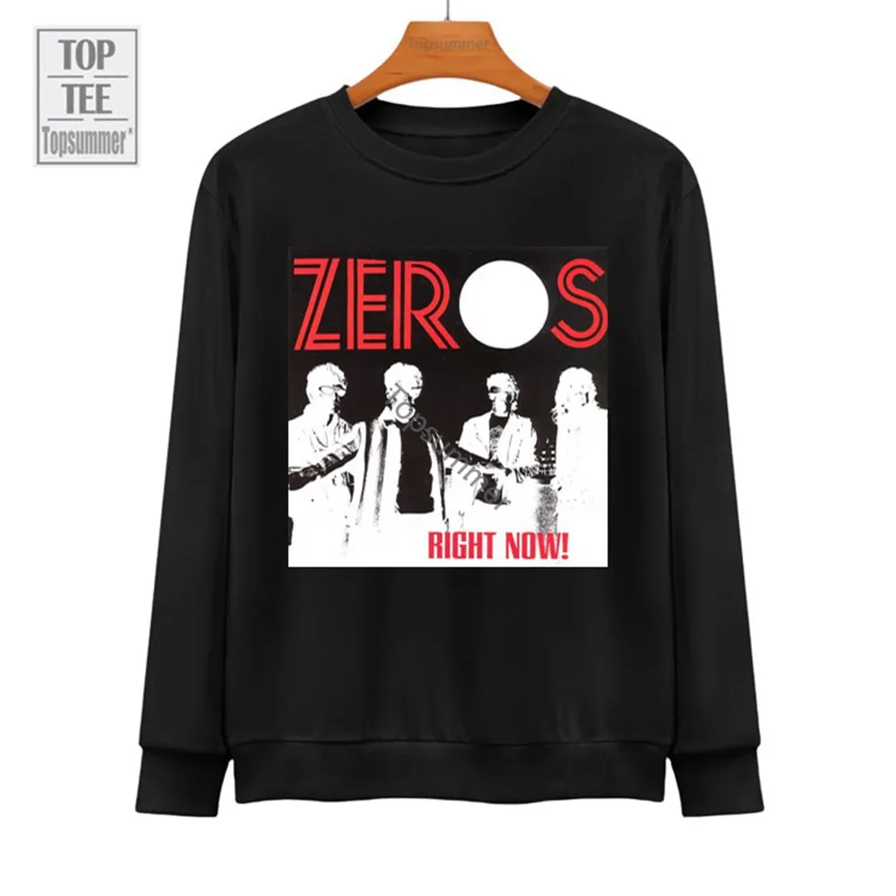 

Right Now! Album Sweatshirt Zeros (1977) Tour Hoodies Men Summer Fashion 100 Cotton Hoodie