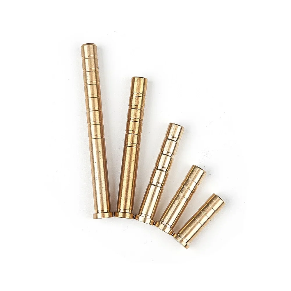 6-Piece Archery Insert Copper Brass Base Connector Set