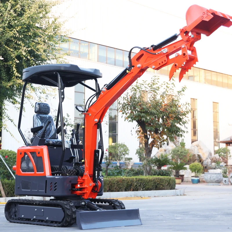 Fabbrica Direttamente Vendita Mini Escavatore Cingolato 1700Kg Multifunzionale Piccolo Bagger Produttore Macchine Agricole Mini Escavatore