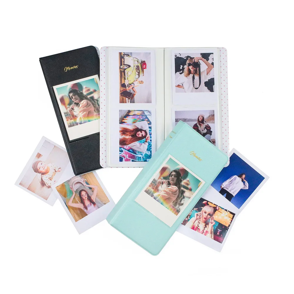 64 Pockets Photo Film Album Storage Book for 600 Film for Fujifilm Instax Wide 300 210 400 Link Printer Storage Album photo film album