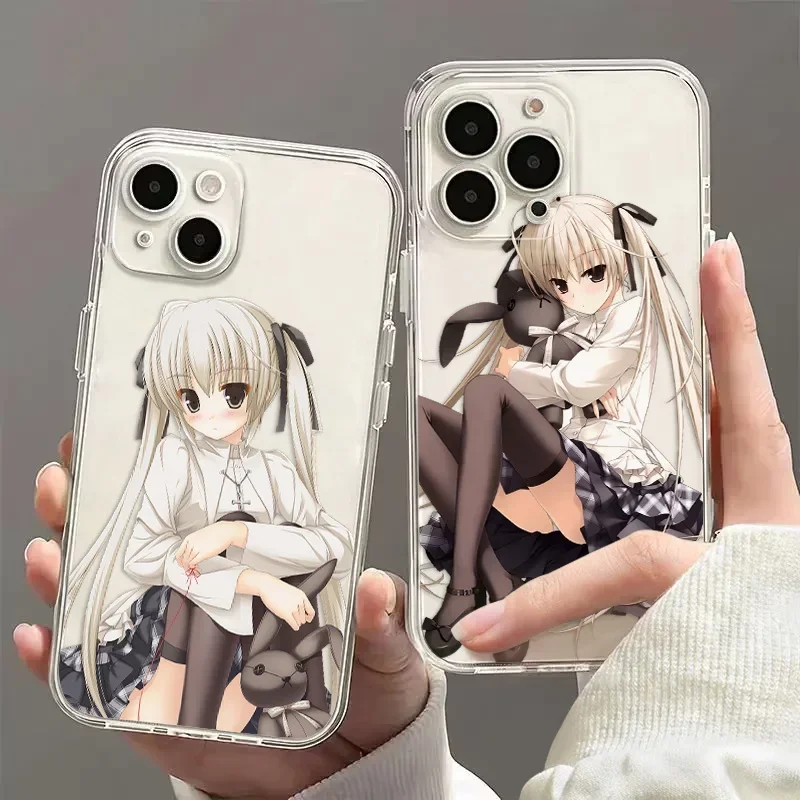 Anime Girl Transparent Phone Case - Artful Protective Cover