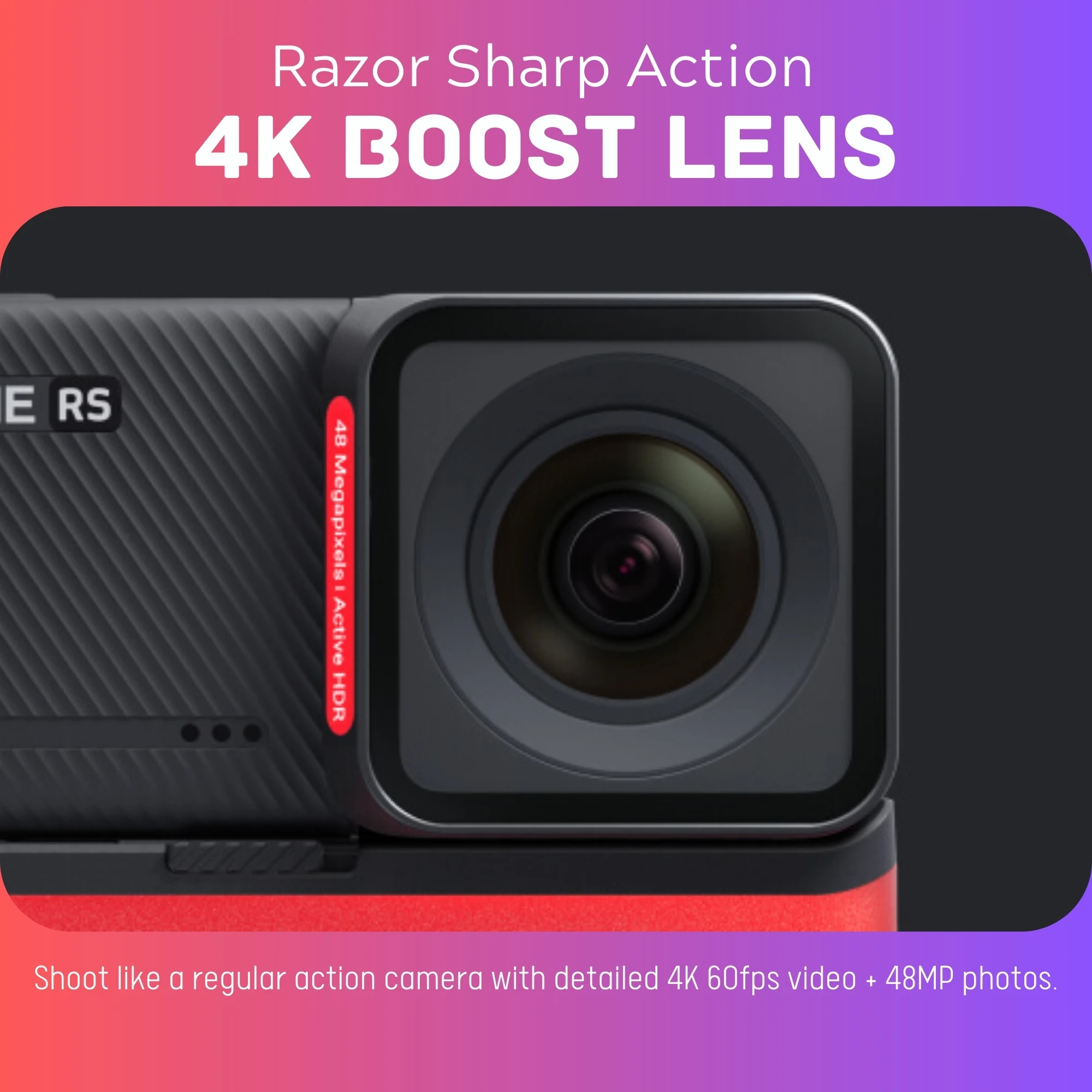 Insta360 One Rs 4k Boost Lens | Insta360 One Rs Accessories