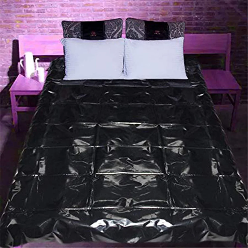 Pvc Waterproof Bedding Sheets Set Adult Game Sm Bondage Home Bedclothes