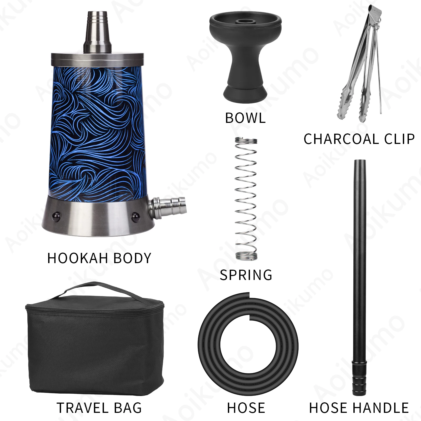 Hookah Vyro One Ghost Transportable Hookah Mistersmoke Travel Shisha Narguile Sheesha Chicha Cachimbas Nargile