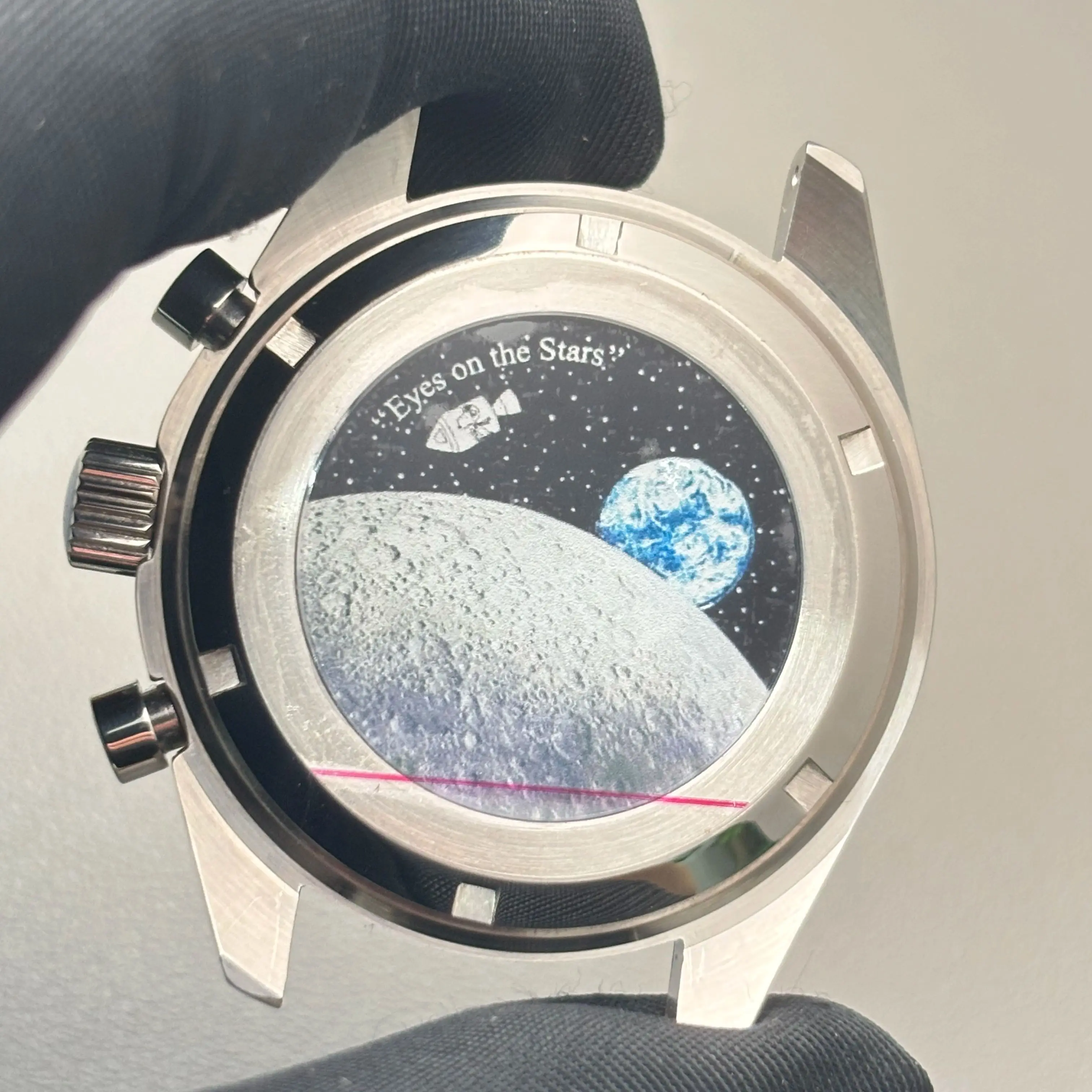 39.7mm VK63 ケース ムーンメタルケース クロノグラフケースベゼル