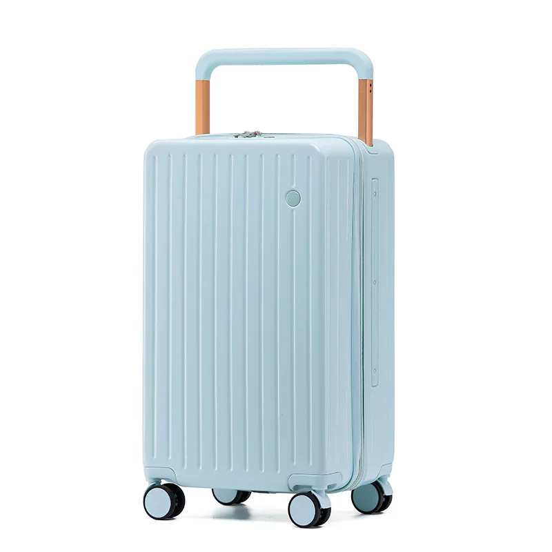PLUENLI New Draw-Bar Luggage Wide Women's Password Suitcase Large Capacity Suitcase Universal Wheel Men's Trolley Case