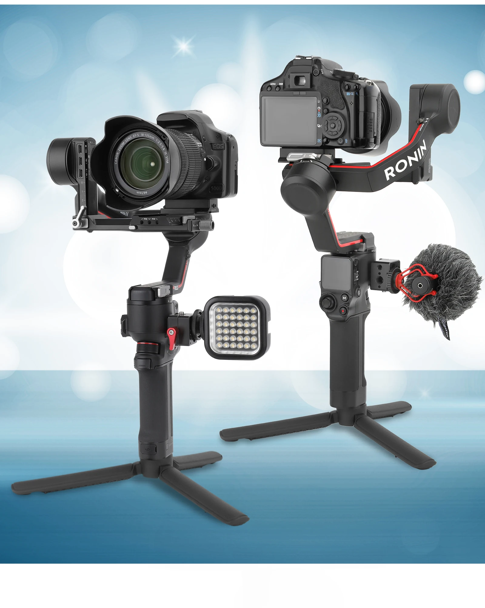 Support moniteur à pince 1/4" 3/8" pour DJI RS 2/3/4 Pro