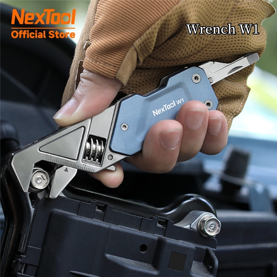  NexTool 6 In 1 Wrench W1 Adjustable Multitool Wrench EDC Pocket Tools Kit Screwdriver Bit Set Folding Knife File Hand Tools