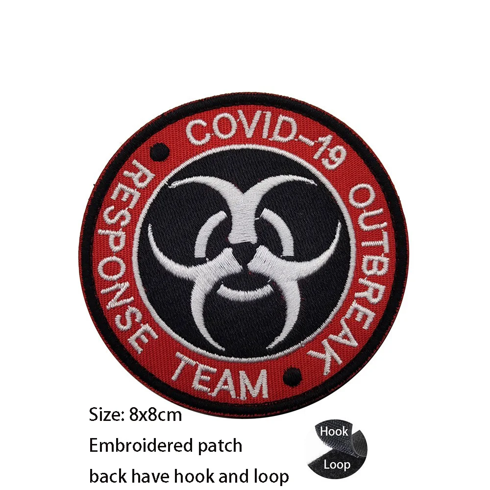 Heißer Verkauf Persönlichkeit Regenschirm, USS Regenschirm Zombie Outbreak, Response Team bestickt Armband Rucksack Haken Schleife Patch – Detail 4