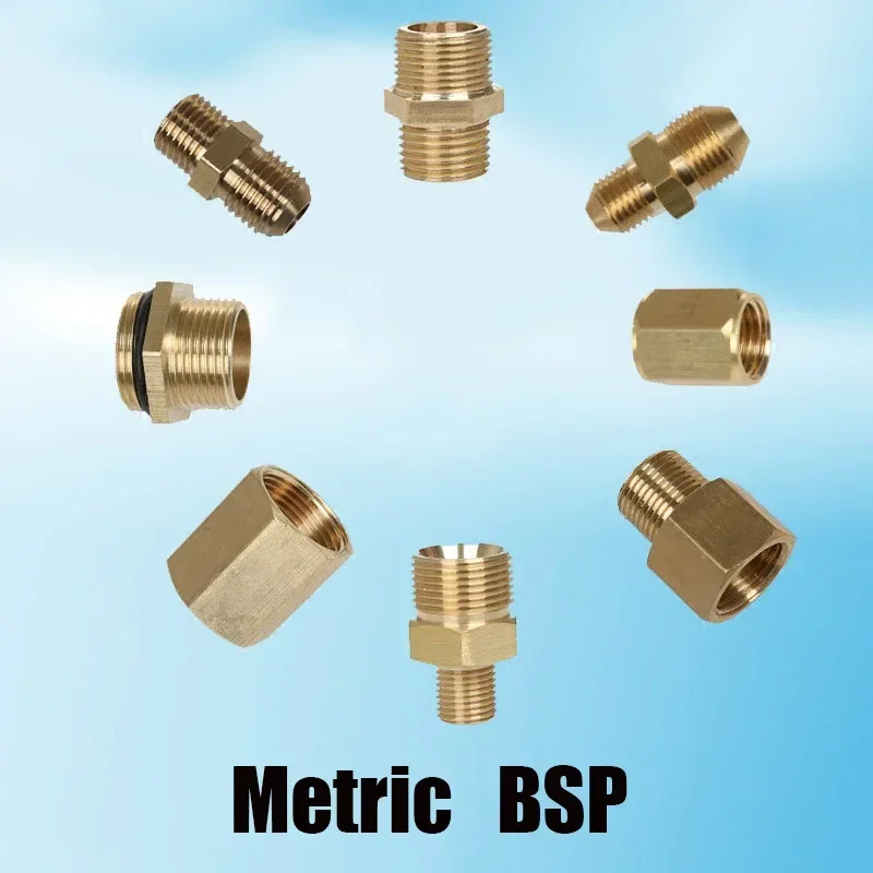 Ottone 3/8 "1/2" M14 M18 M22 Filettatura Connettore Maschio Femmina Adattatore Idropulrice Pistola Tubo Connettore Raccordo In Ottone - Foto 11