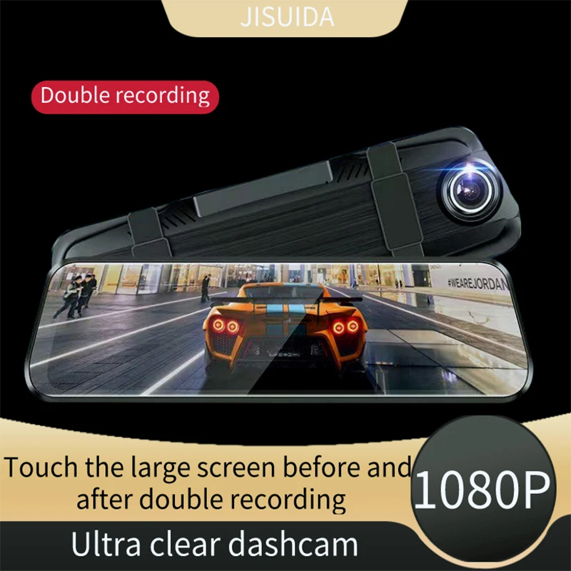 Specchietto Retrovisore Per Auto Dashcam Hd Specchietto Retrovisore Per Auto Black Box Dual 1080P 2-In-1 Mirror Vcr Car Vcr Reverse Vcr