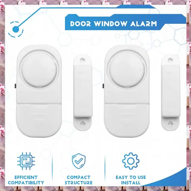 2025 6Sets/Pack Door Window Alarm Wireless Security Alarm Window For Home Security DIY Magnetic Sensor,6Sets/Pack Door Window Al 2