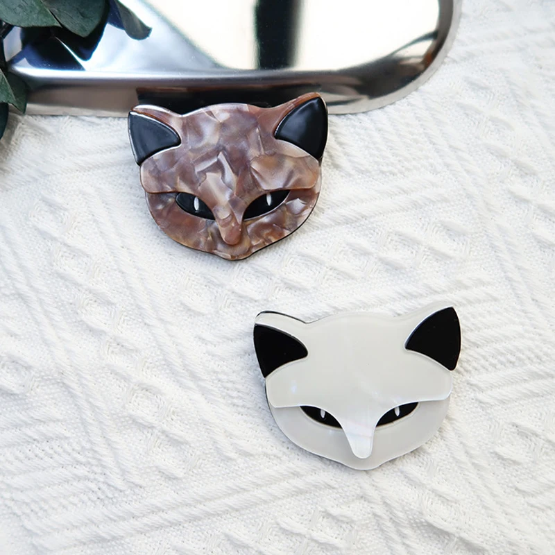 Spilla Gatto In Smalto DOWAY - Design Floreale, Regalo Per Amanti Gatti, Ipoallergenica - Foto 11