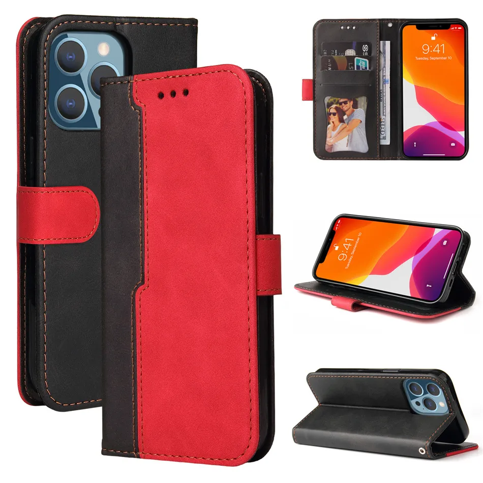 

Hight Quality Casual Flip Phone Case For Motorola Moto G9 Play E7 Plus G30 G10 Power G20 Wallet Card Pocket Stand Cover P27G