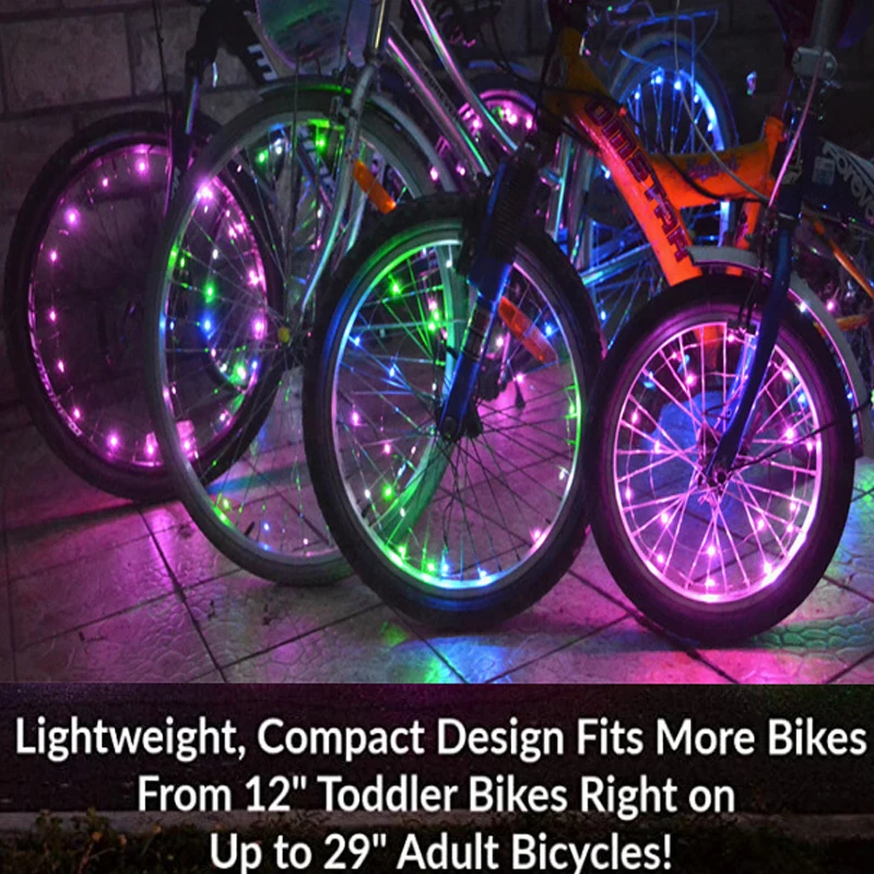 Éclairage Dextérieur Pour Vélo, Lumière Pour Roue De Vélo Vtt Et Vélo De  Route, Lumière Led Résistante À L'eau, Lampes D'avertissement Pour Rayons,  Accessoires D'éclairage Pour Vélo