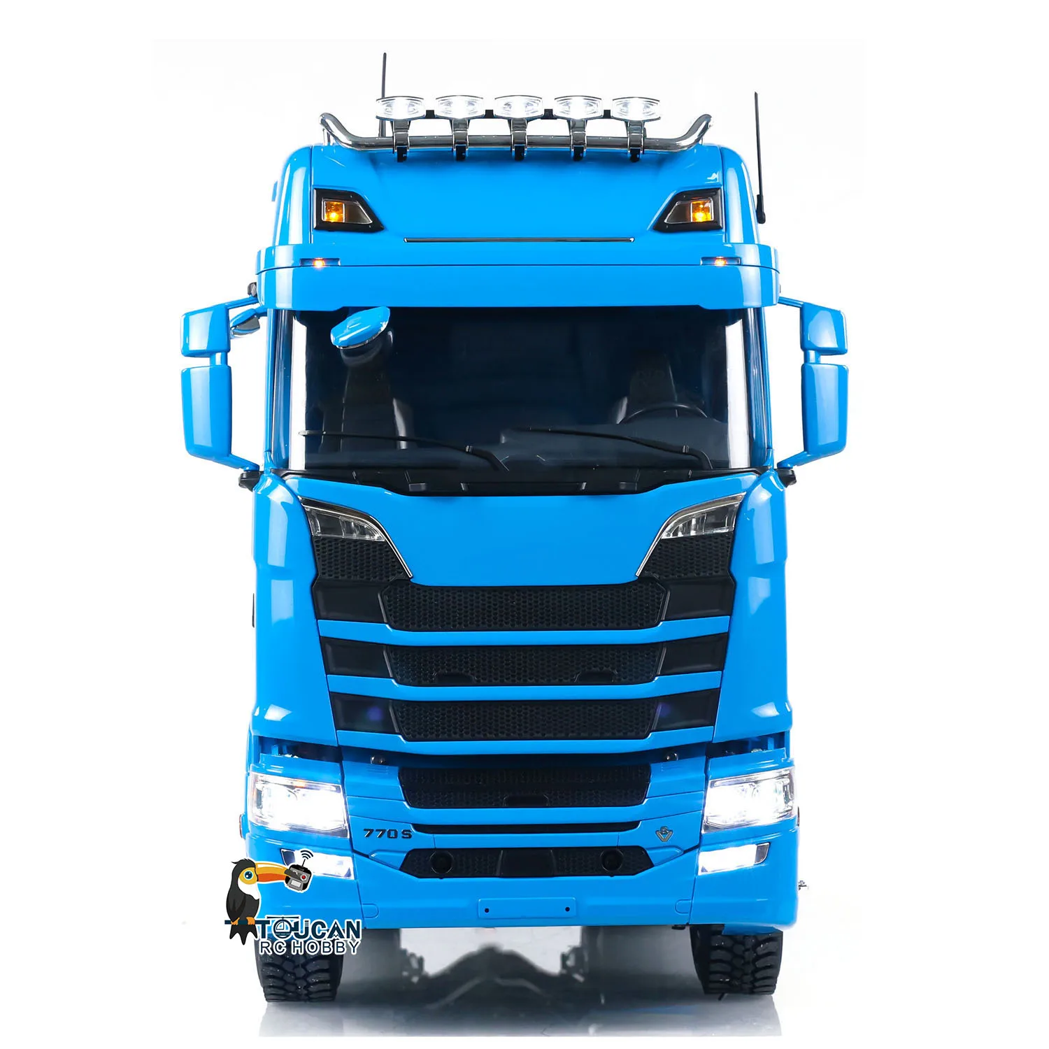 On Sale 1/14 RC Truck RC Tractor Truck 770S Trailer 6x6 Tamiyaya Openable Door Light Sound Remote Control Dump Car Model RC Toys 3