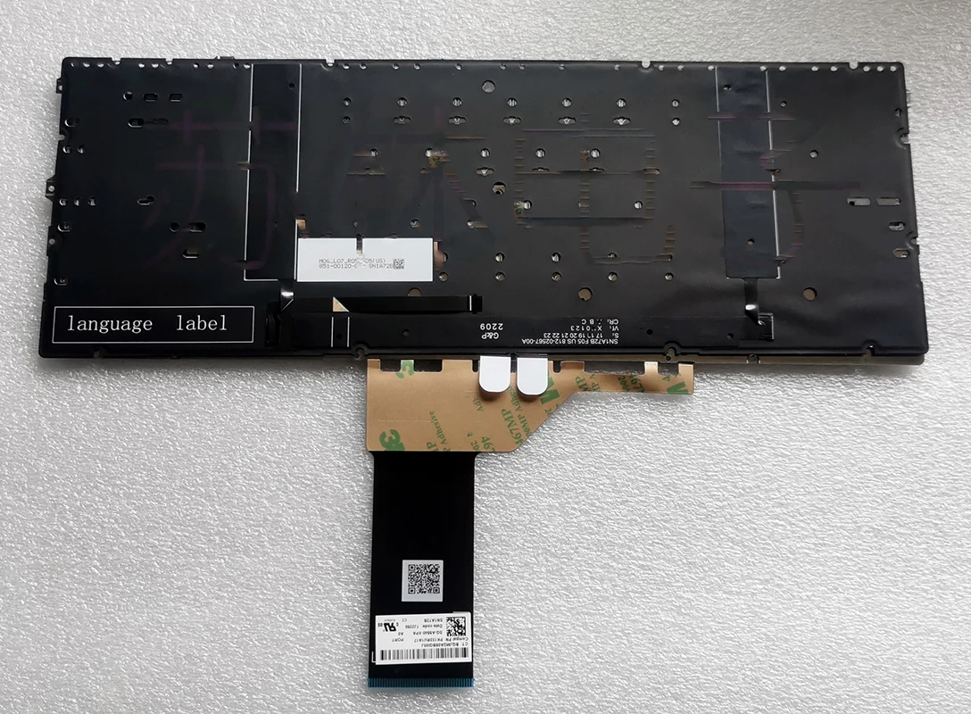 For TPN-C159 spectre X360 Envy16 16-H laptop replace keyboard with backlight
