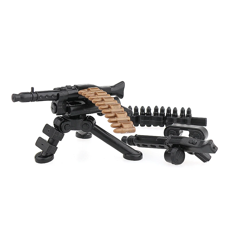 

Второй мировой войны, серия Solider, фигурки оружия, модель MG34, строительные блоки, мини-кирпичи, игрушки, подарки, пистолет B260