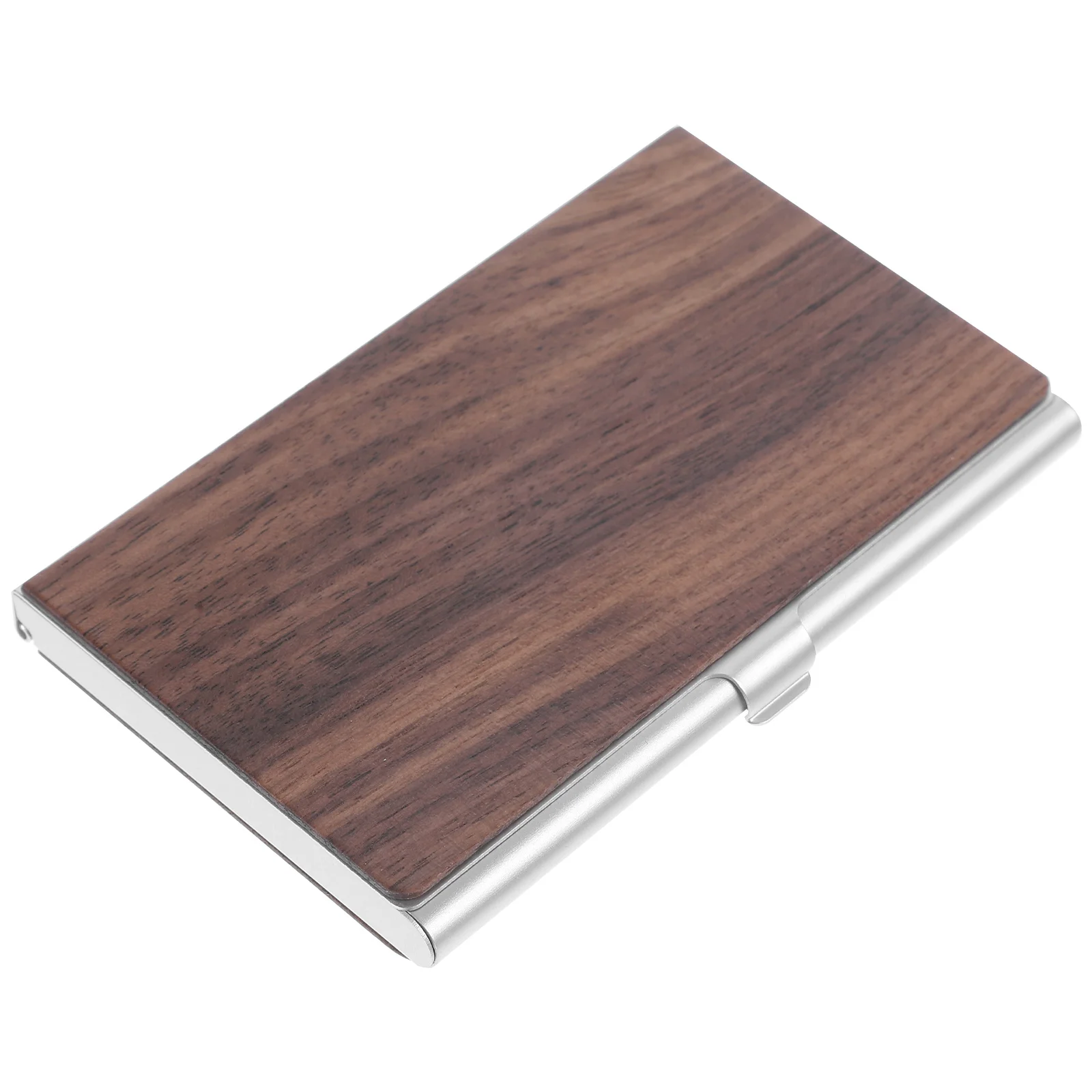 Business Card Case Cards Office Container Lettering Aluminum Alloy Name Organizer Travel