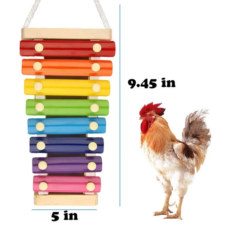 Chicken Toy Ringing Qin 7 Tone Factory Spot Parrot Toy Bird Supplies Utensils Bird Toys