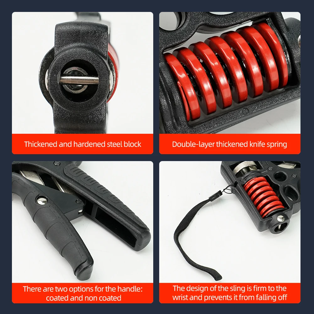 Hand Strengthener 5-120kg Adjustable Heavy Hand Grip Strengthener Finger Expander Arm Wrist Forearm Trainers Fitness Steel Spring Gripper Exercise