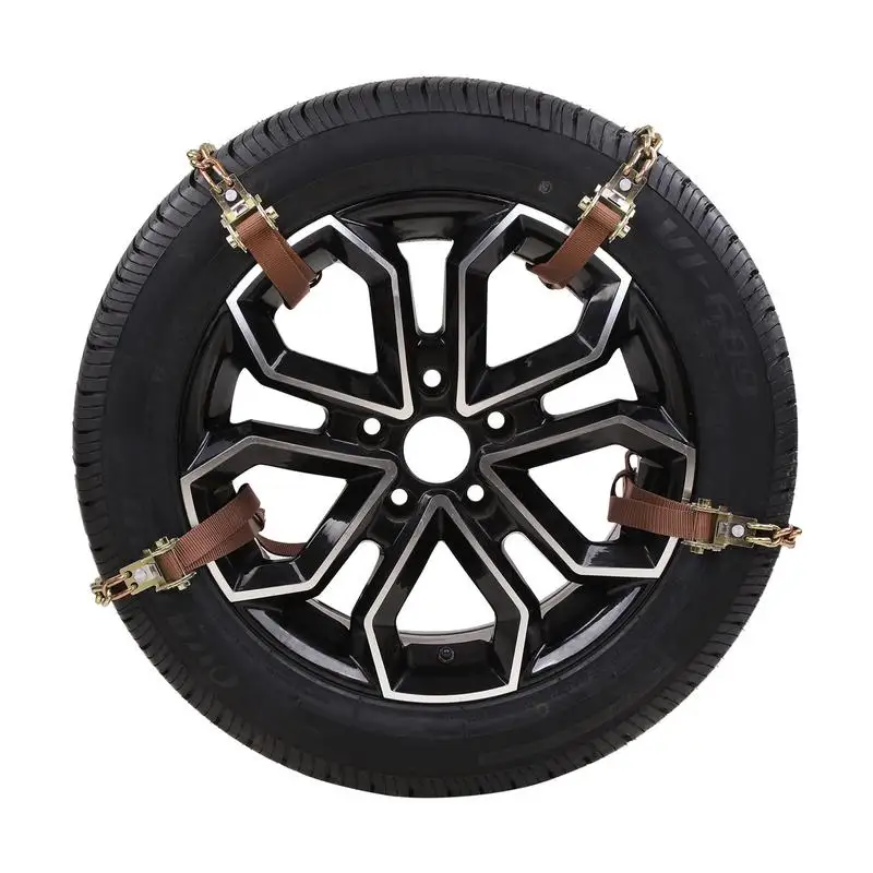 Winter Car Tire Chains Anti-slip Metal Car Tire Chains For Snow Universal Wheel Chains Snow Ice Grip Rock Climbing SUVs Trucks