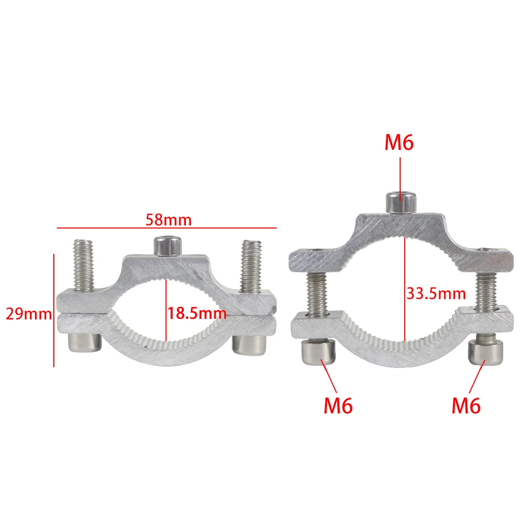 QWORK 2 Pezzi Staffa di Montaggio Fari LED, Staffa per Luce da Lavoro, 19-32 mm