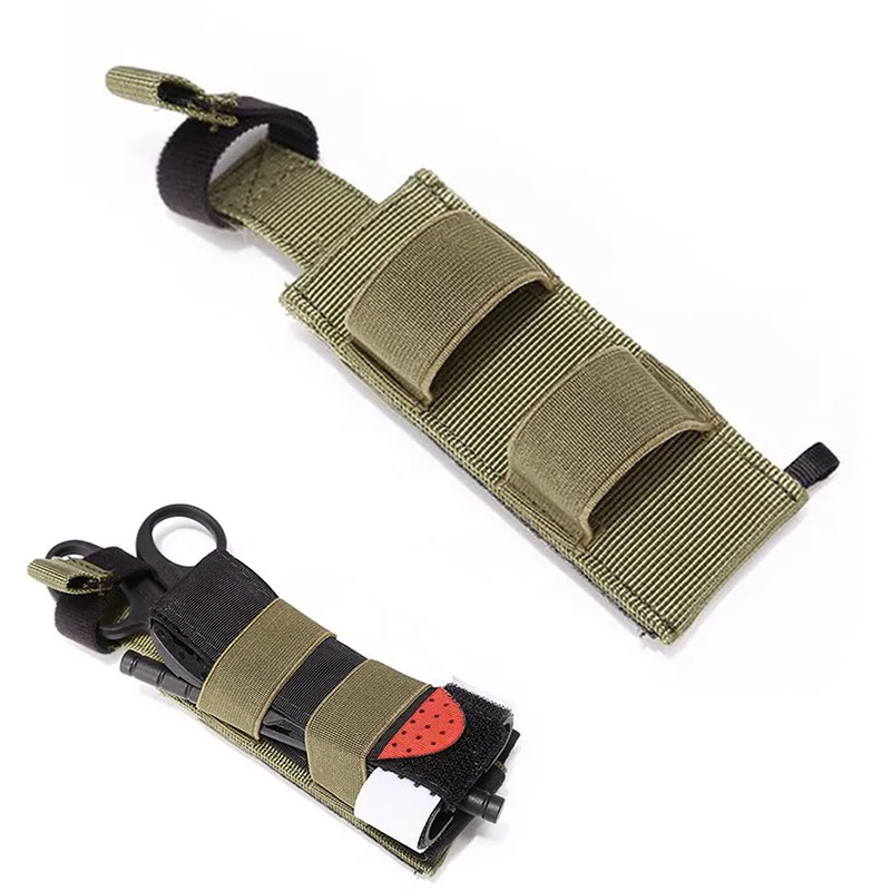 First Aid Kit Molle Medical Scissor Pouch Nylon EDC Tourniquet Holder Waist Pack Knife Flashlight Holster Pouch Hunting Tool Bag