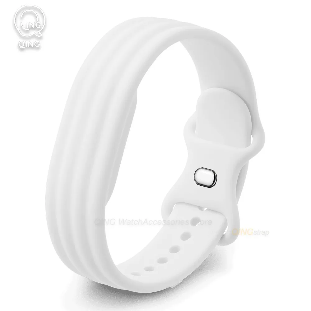 Enhanced Silicone Sports Strap for Fitbit Smartwatches - Fitness Tracker Band Replacement Accessories