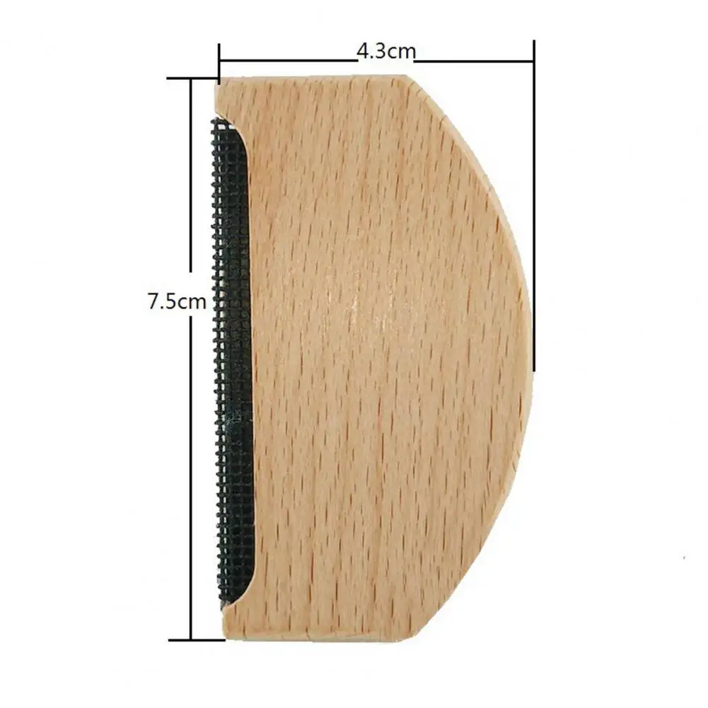 7.5*4.3cm Cashmere Comb Wooden Sweater Fuzz Wool Pilling Scraper Clothes Fluff Fabric Lint Removal Cleaning Comb Brush For Wool