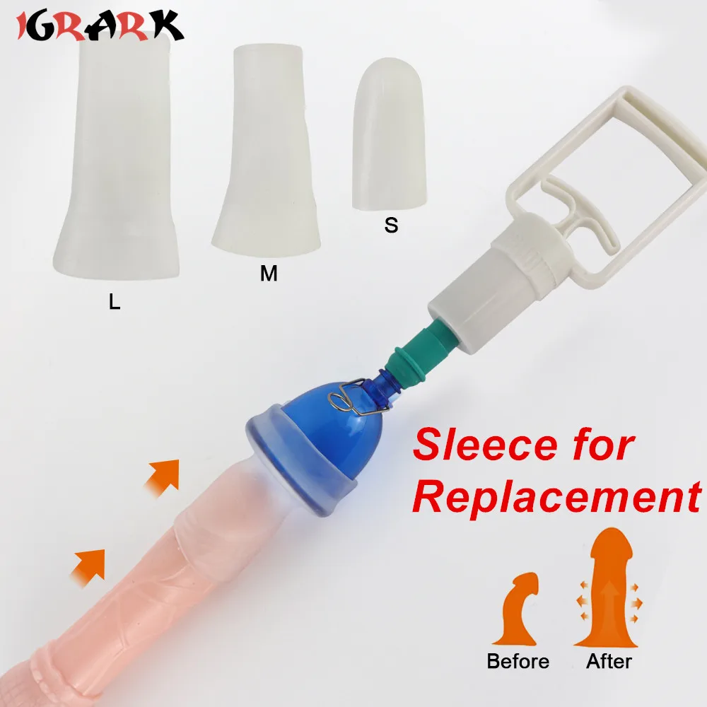 Extensor De Pene Con Tapa Extensora De Silicona, Masajeador De 16 Cm