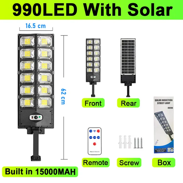 Comprar Luz LED solar de 600000 lúmenes, iluminación exterior, luz