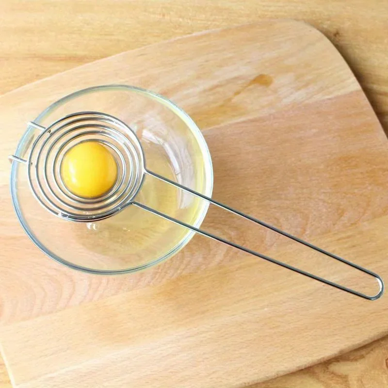 Premium Stainless Steel Egg Yolk Separator - Effortless Egg White And Yolk Divider With Filter Function For Separated Eggs