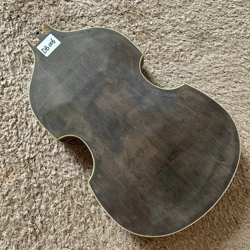 Violin Bass Unfinished Semi HollowBody Jazz Bass Body Spruce with