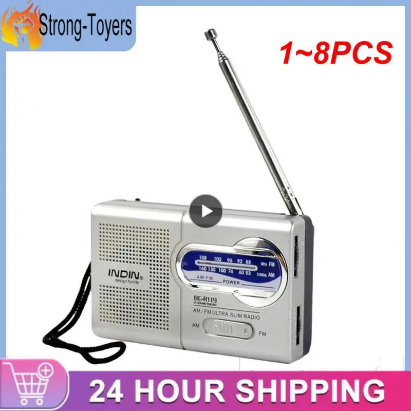 1-8PCS-Radio-Receiver-Outdoor-Portable-AM-FM-Radio-Antenna-Telescopic ...