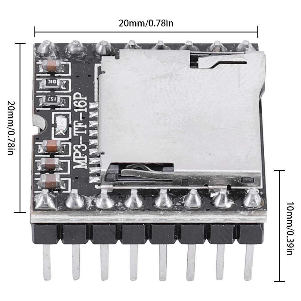 Audio MP3 Player DFPlayer Mini MP3 Player Module TF Card U Disk Mini MP3 DF Player Audio Voice Development Module Board Compatible with R3