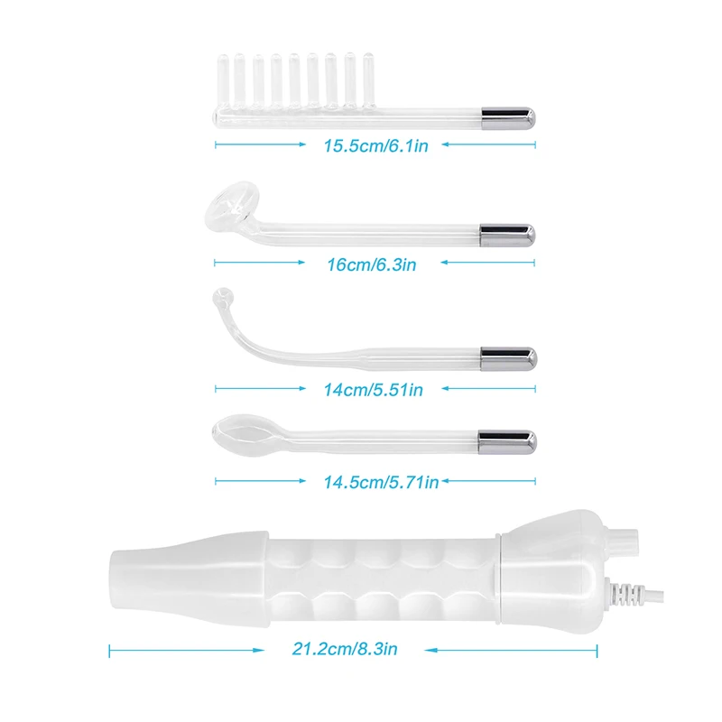 Neck Face Massager Electrotherapy Skin Care Tool High Frequency Massage Machine Comb Beauty Device Ozone Therapy Wand
