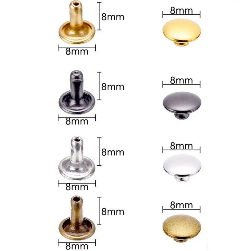 Anéis Pequenos com Rebites Buracos Cores Douradas e Prateadas m5 f5 20 mm 10 Unidades - Imagem 2