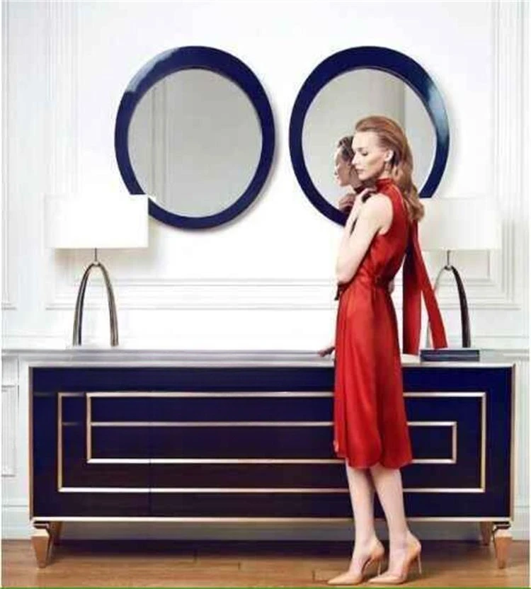 

Сервант для прихожей, синий шкаф для телевизора, шкаф для прихожей, шкаф для обуви, простой неоклассический Постмодернизм